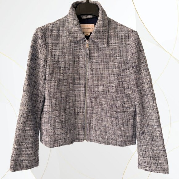 Club Monaco Cropped Tweed Jacket - Picture 1 of 12